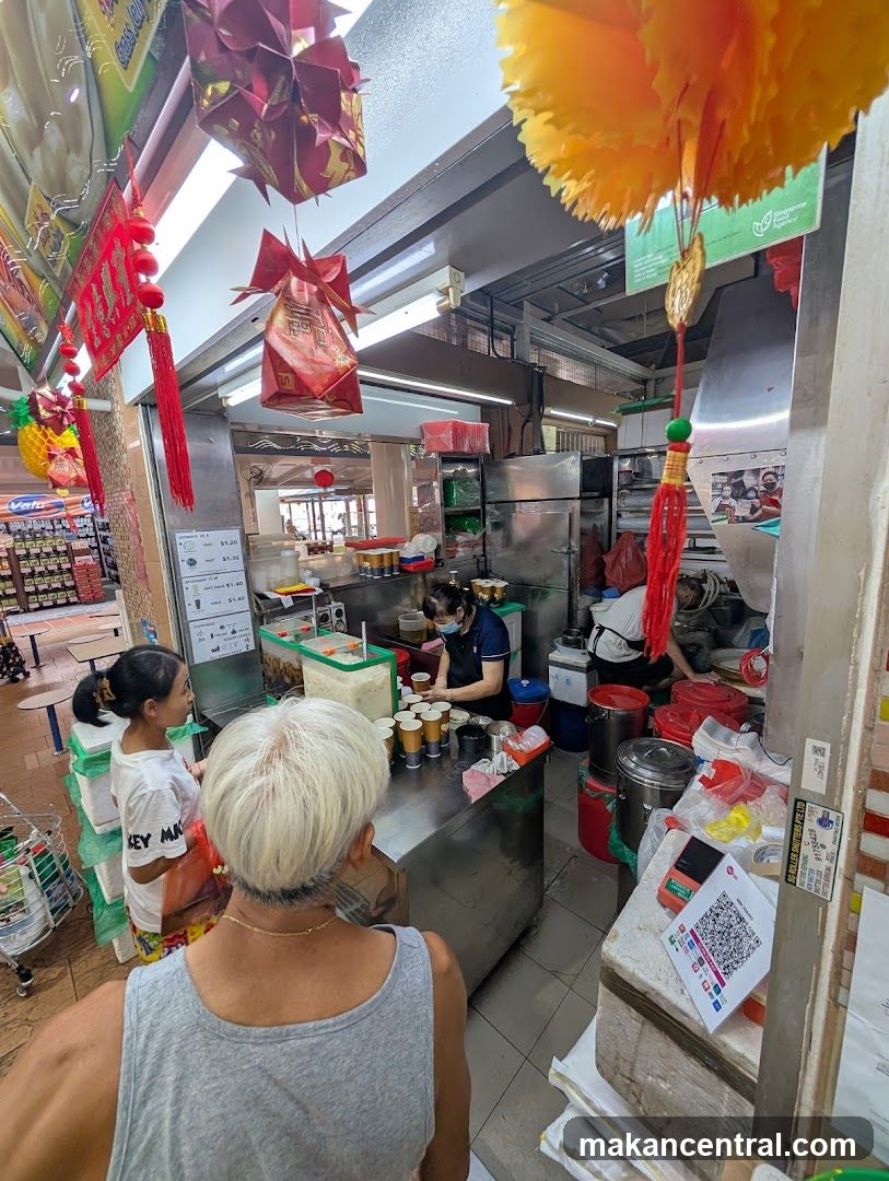 Food Stall with Customers