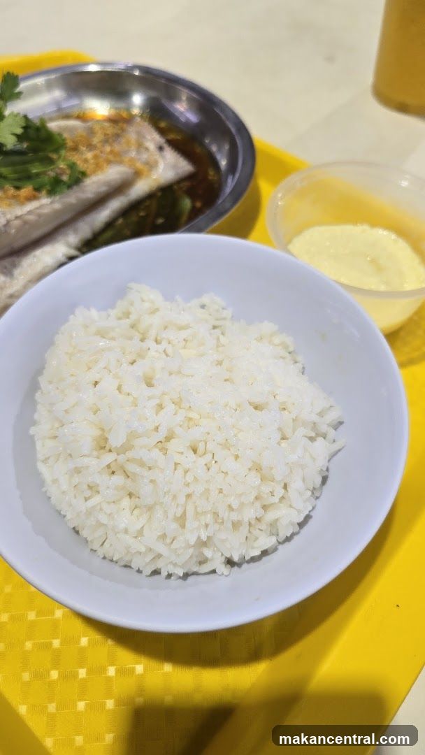 Steamed Rice with Chicken Dish