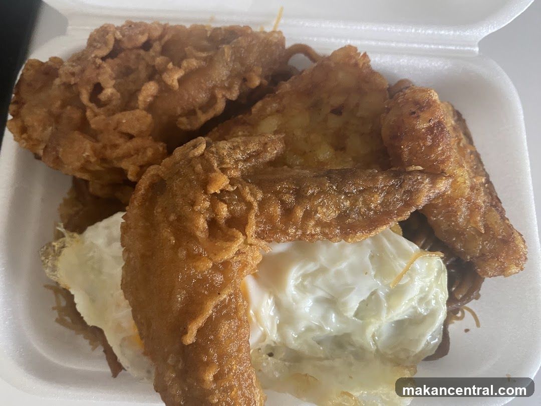 Fried Chicken and Noodles