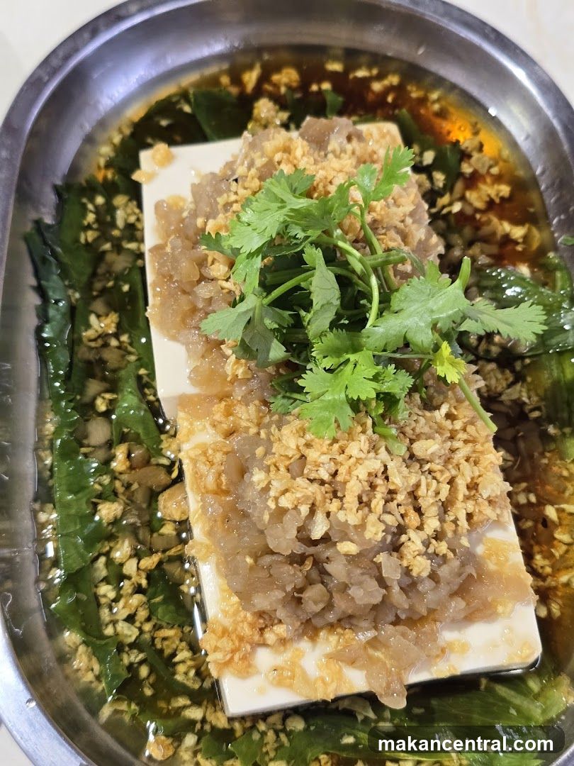 Steamed Tofu with Toppings