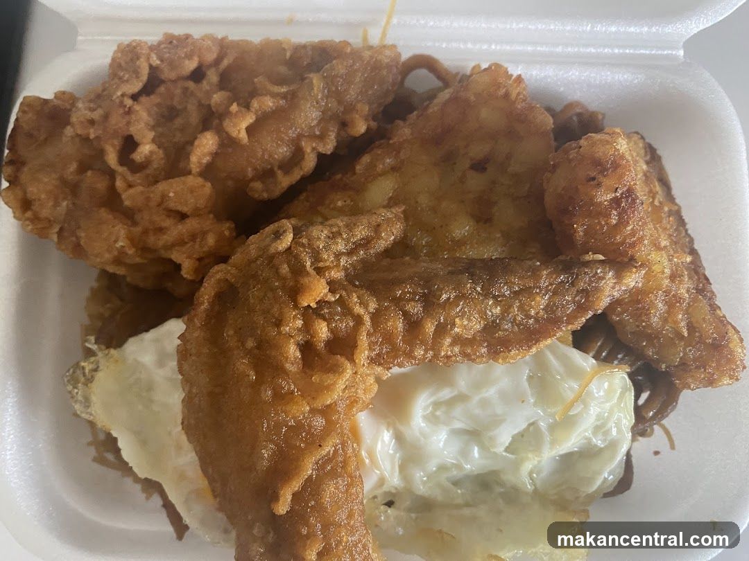 Fried Chicken and Noodles