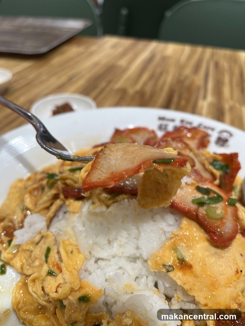 Char Siu Rice with Scrambled Eggs