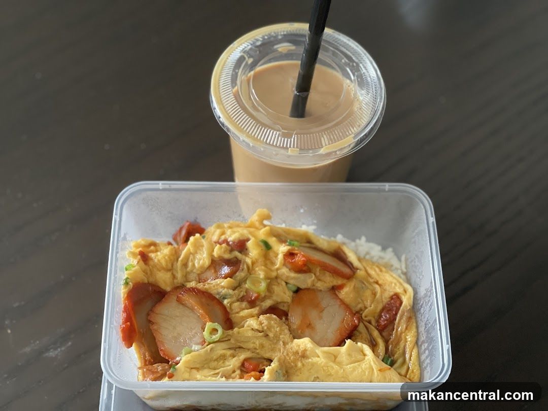 Scrambled Eggs with Char Siu and Rice