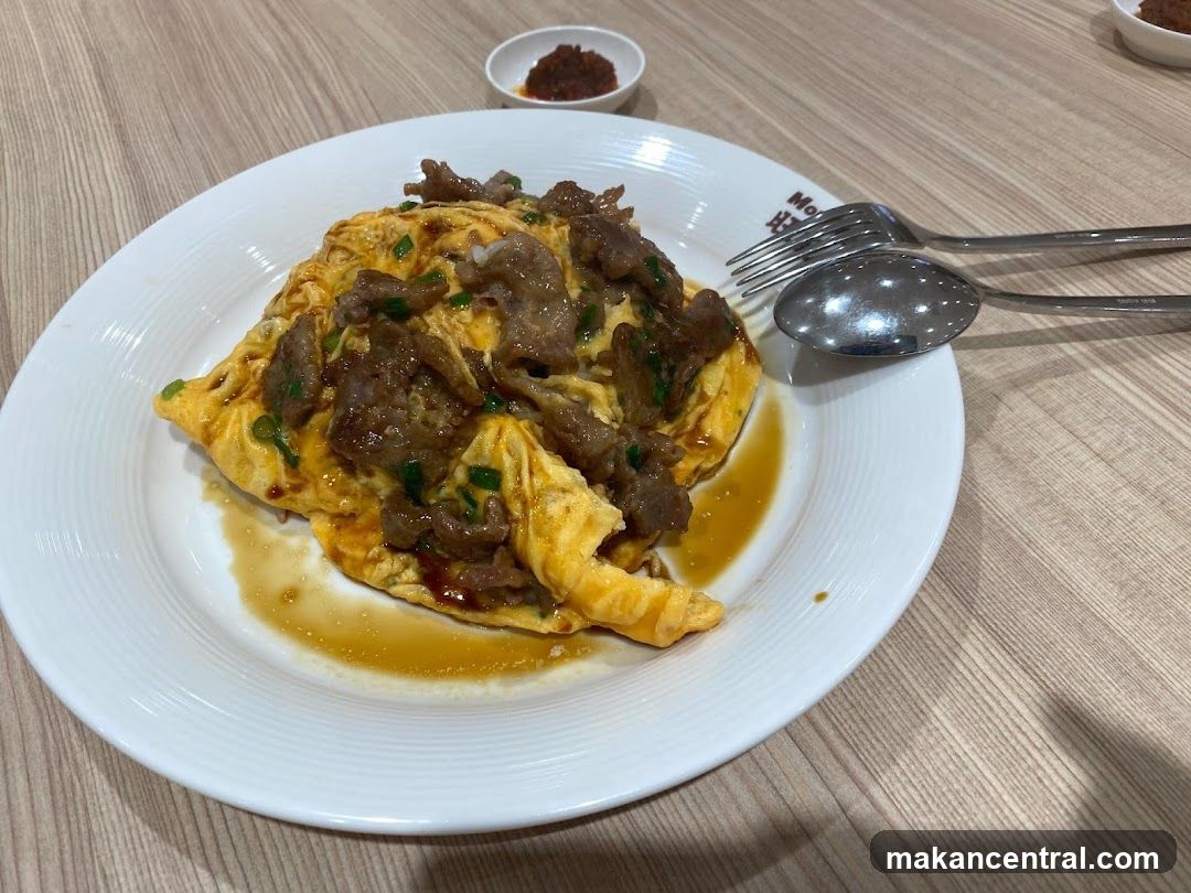 Omelette with Beef and Rice