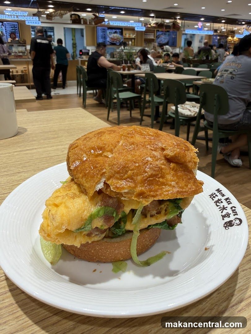 Burger on a plate