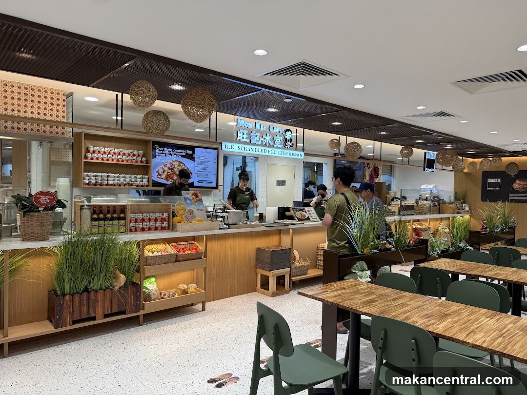 Restaurant Interior with Food Display and Seating