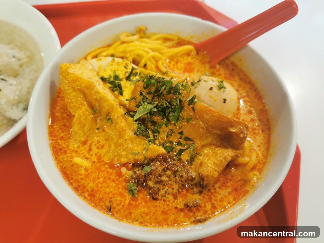 Laksa with Fish Balls and Tofu