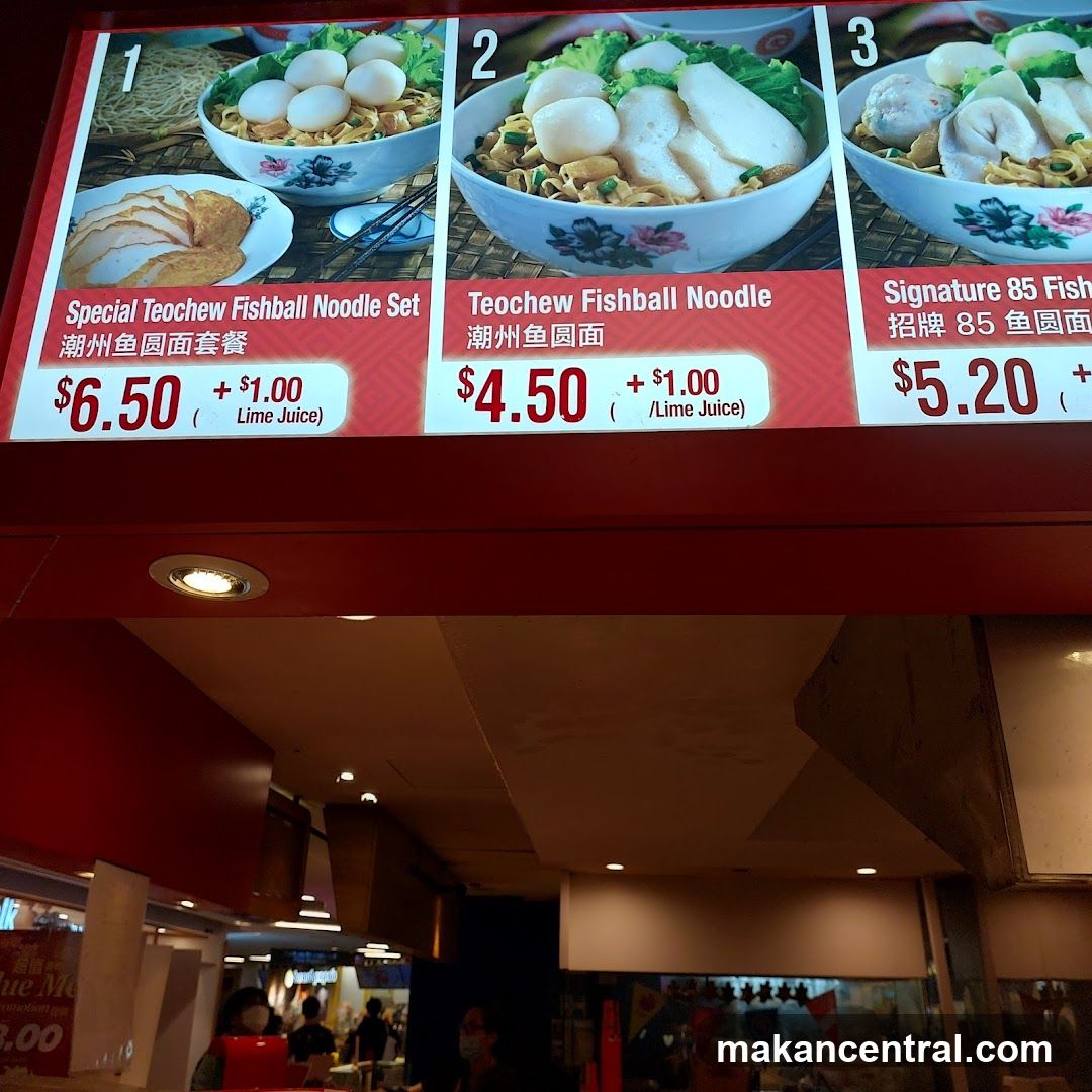 Noodle Menu