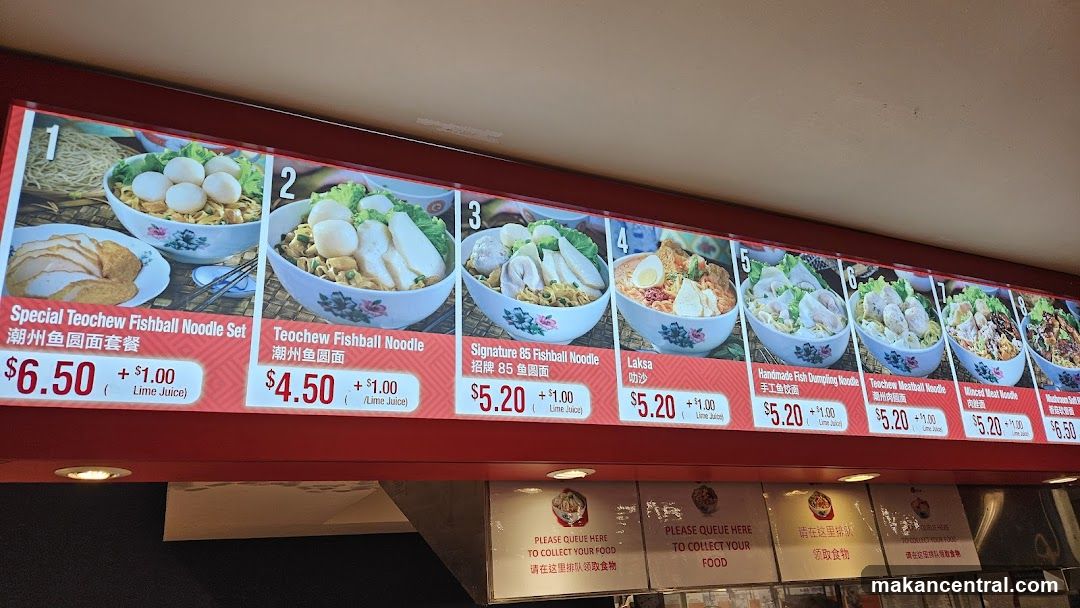 Noodle Menu