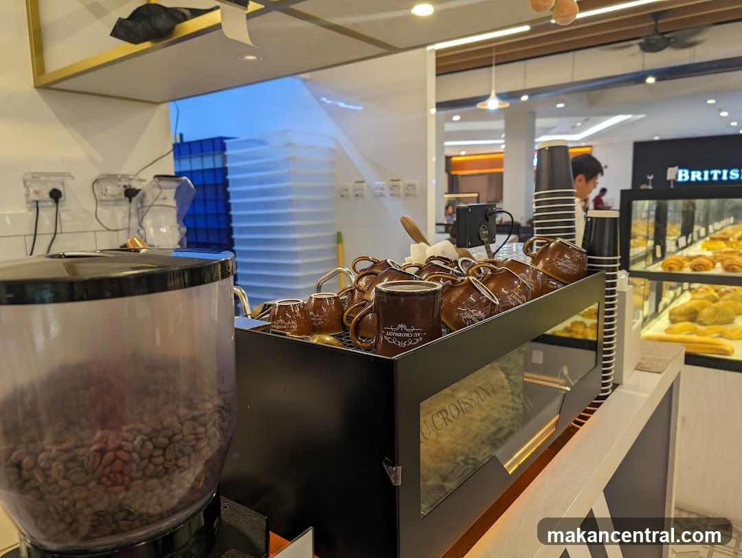 Coffee Shop Counter with Pastries