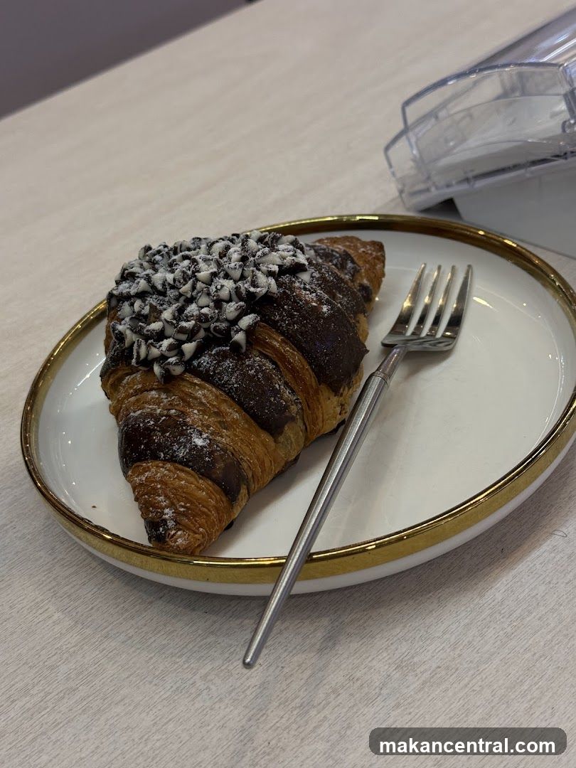 Chocolate Croissant with Toppings