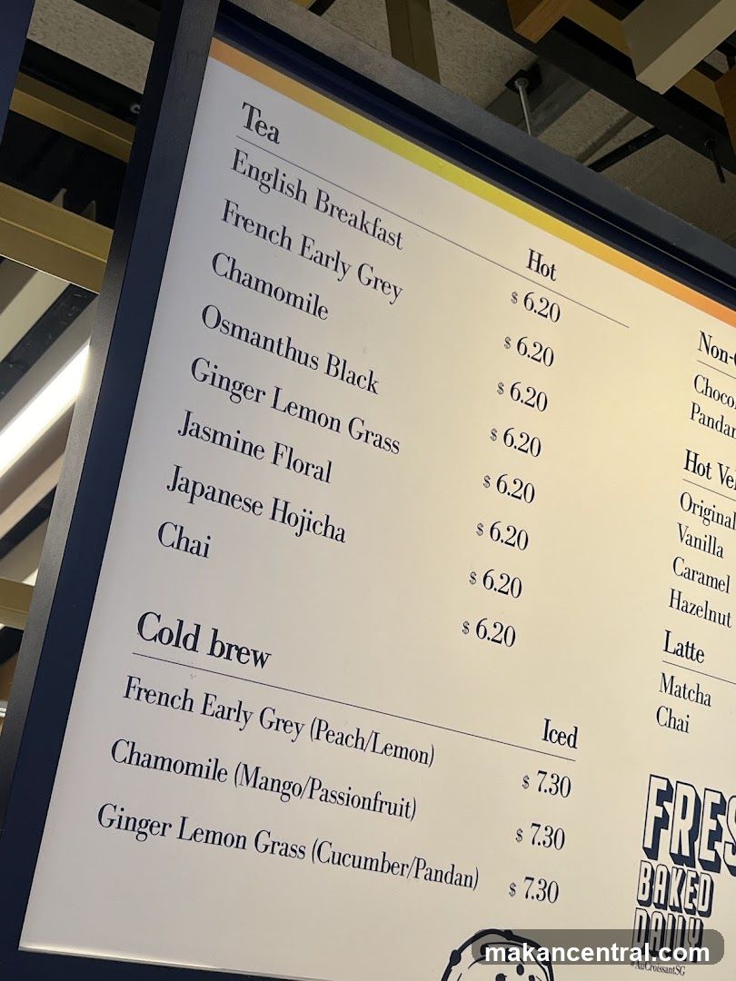 Tea Menu