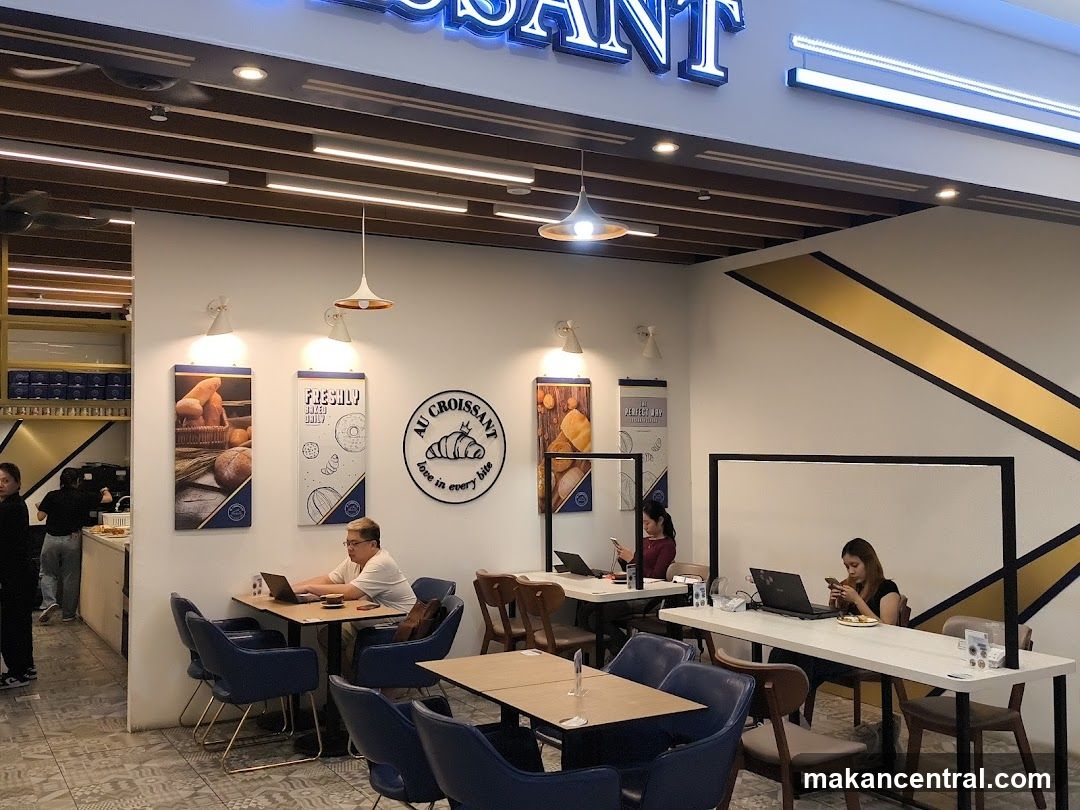 Interior of a bakery cafe