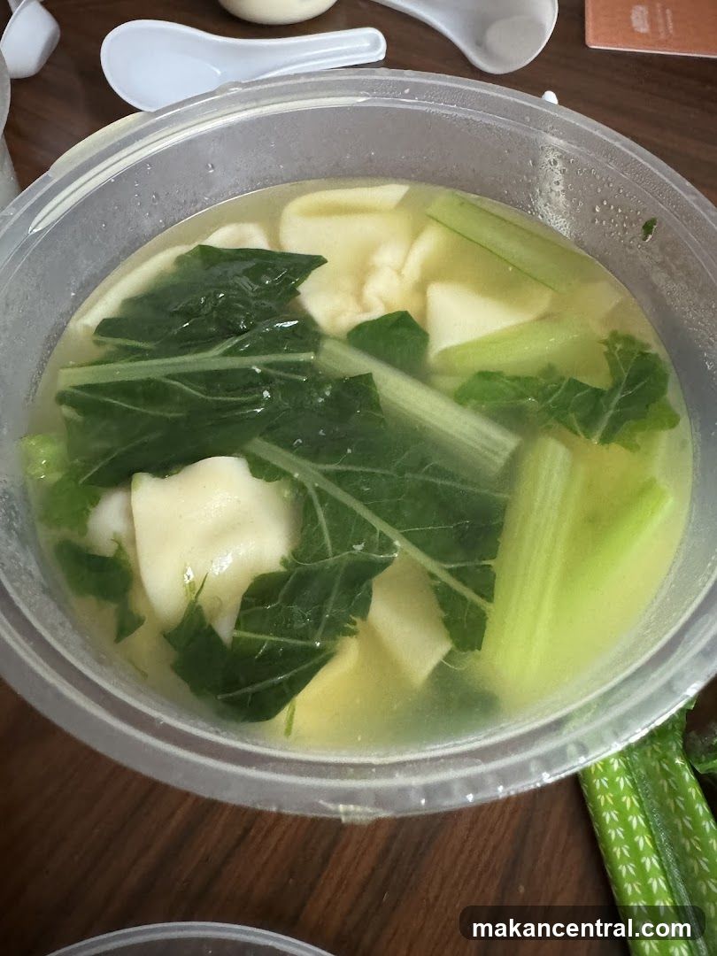 Wonton Soup with Greens