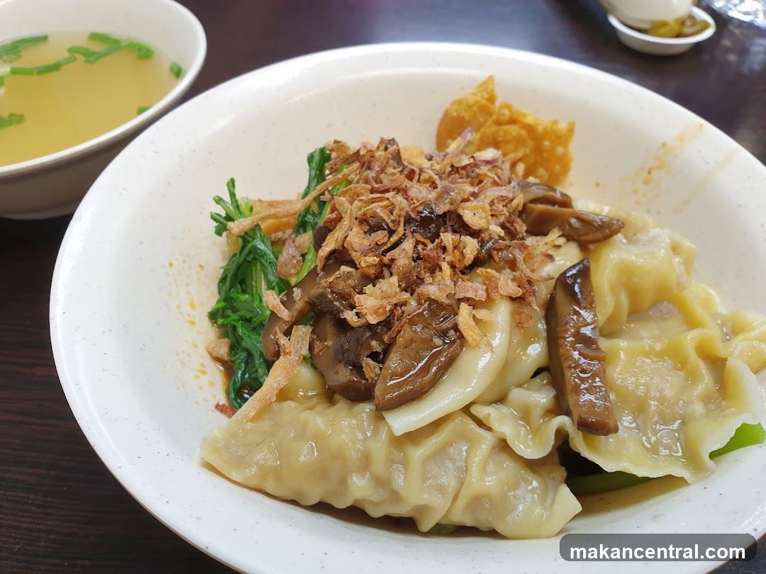 Dumplings with Mushrooms and Greens