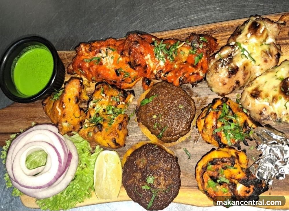 Assortment of Grilled Meats and Accompaniments