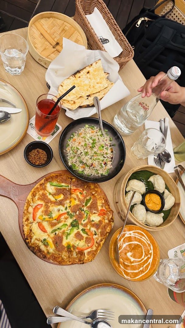 Table with Indian Food