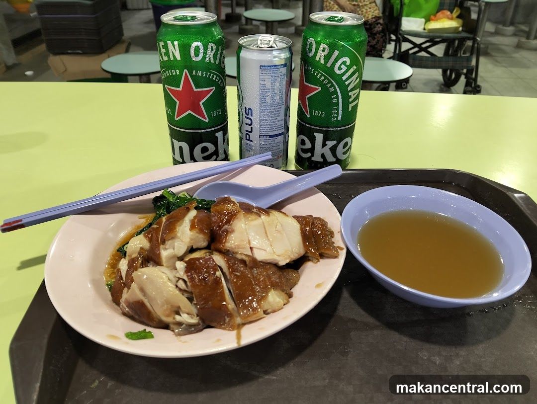 Hainanese Chicken Rice with Beer