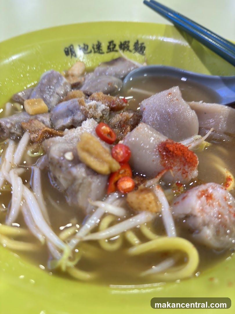 Noodle Soup with Meatballs
