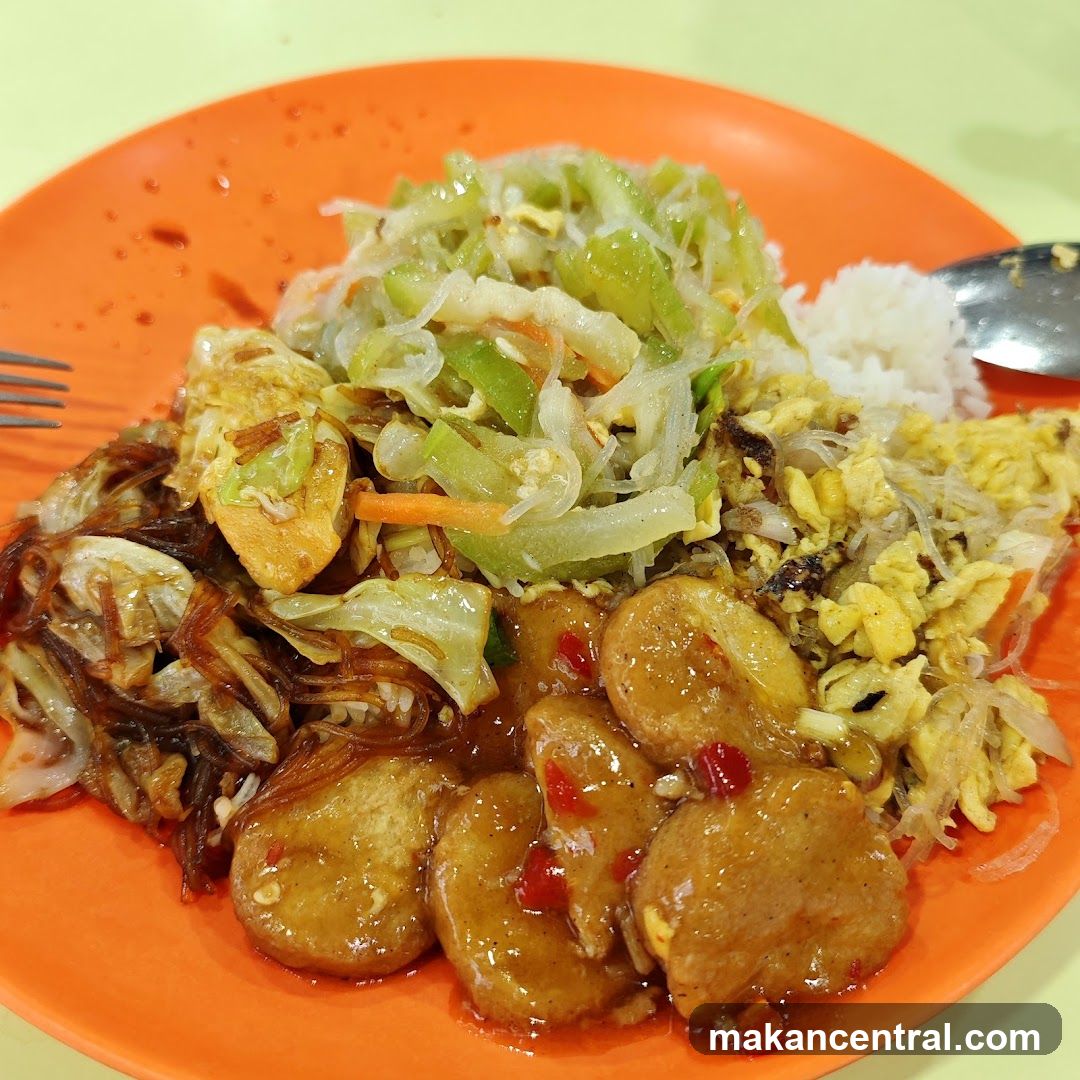 Plate of Mixed Food