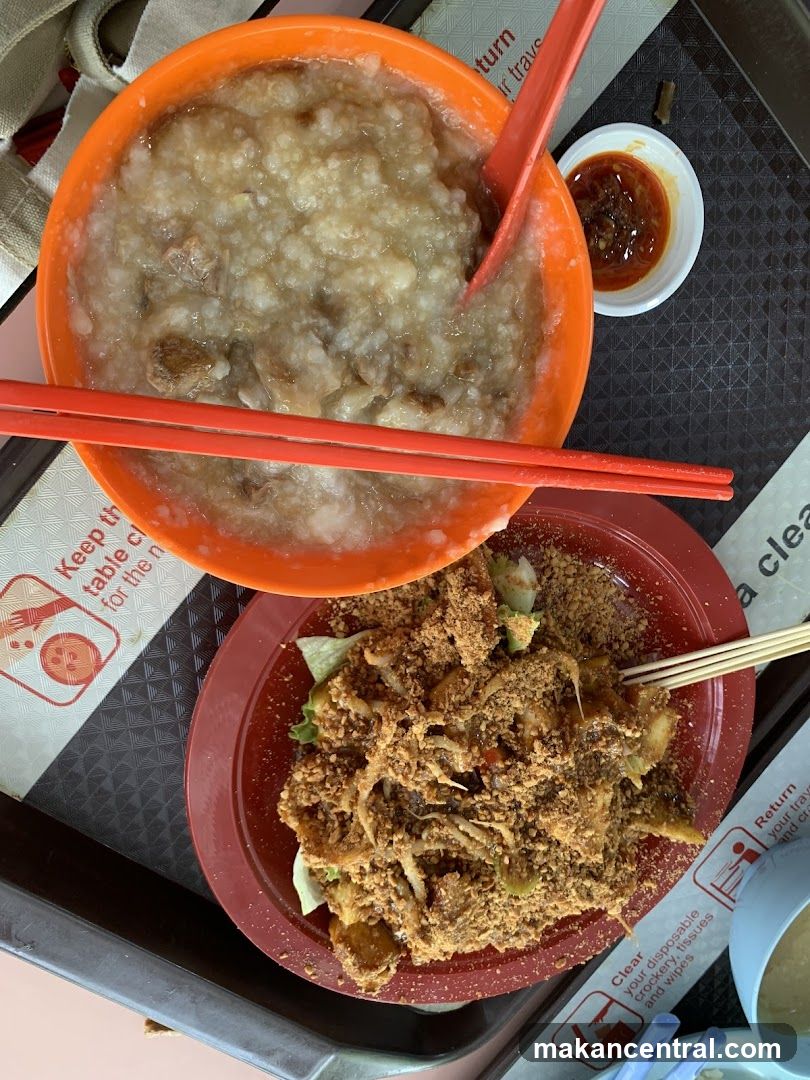 Congee and Salad
