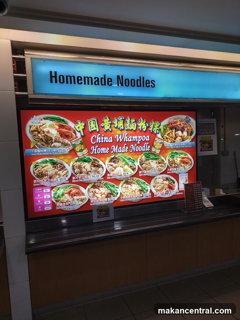 Homemade Noodles Menu