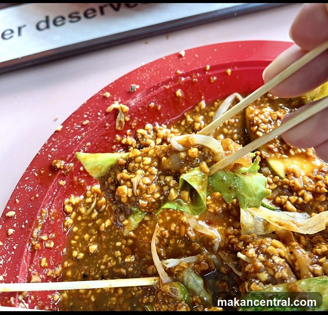 Food with Peanut Sauce