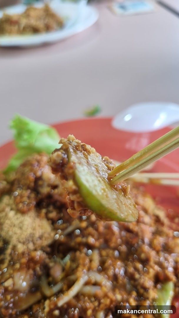 Close-up of a dish with chopsticks