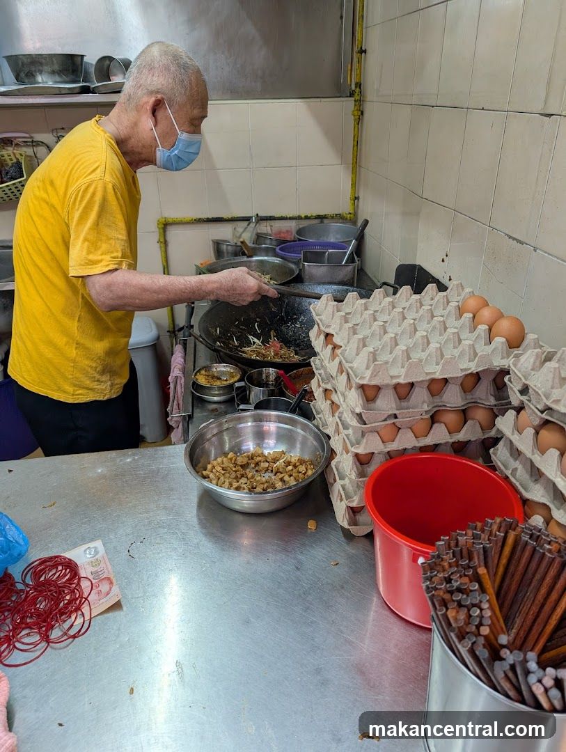 Cook preparing food