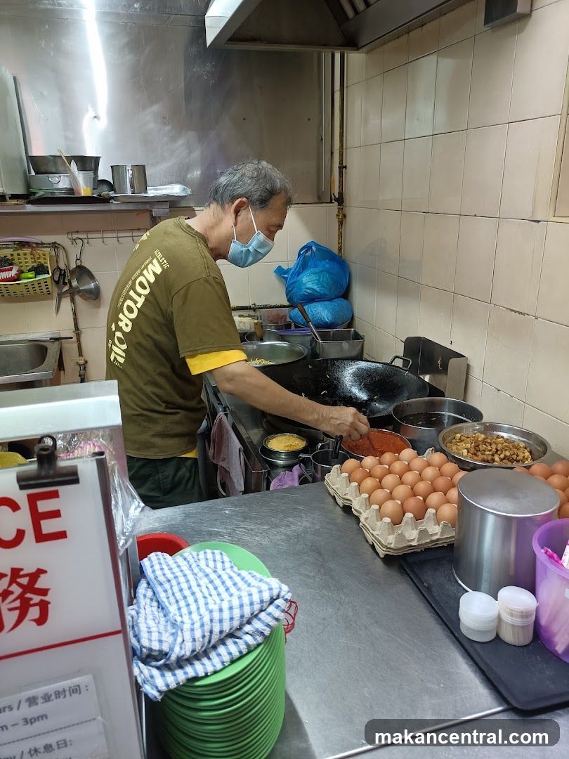 Cook preparing food
