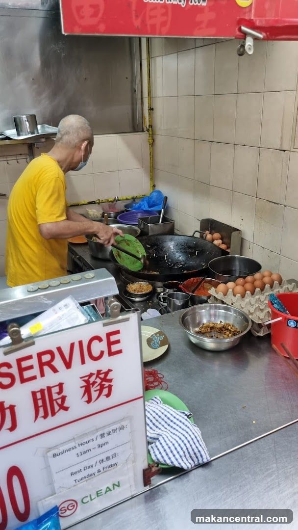 Cook preparing food
