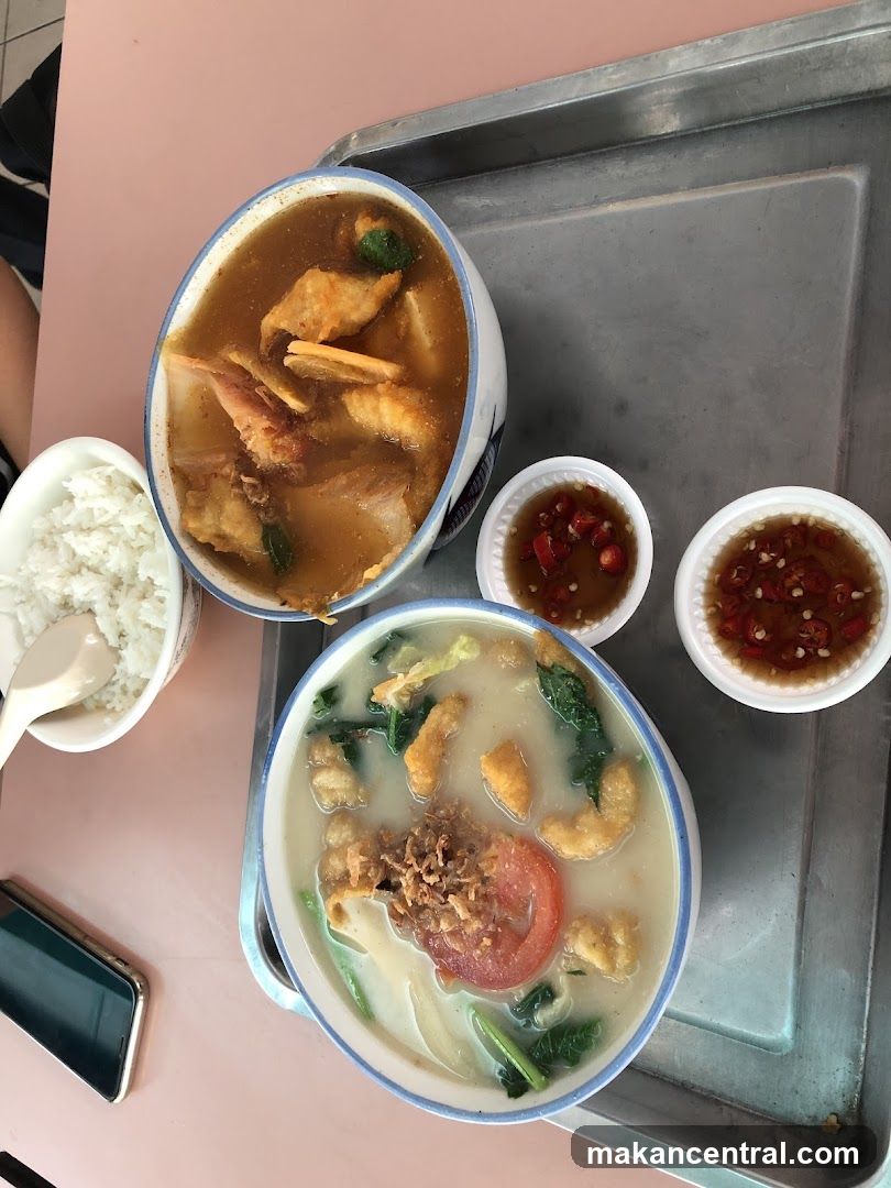 Two Bowls of Soup with Rice