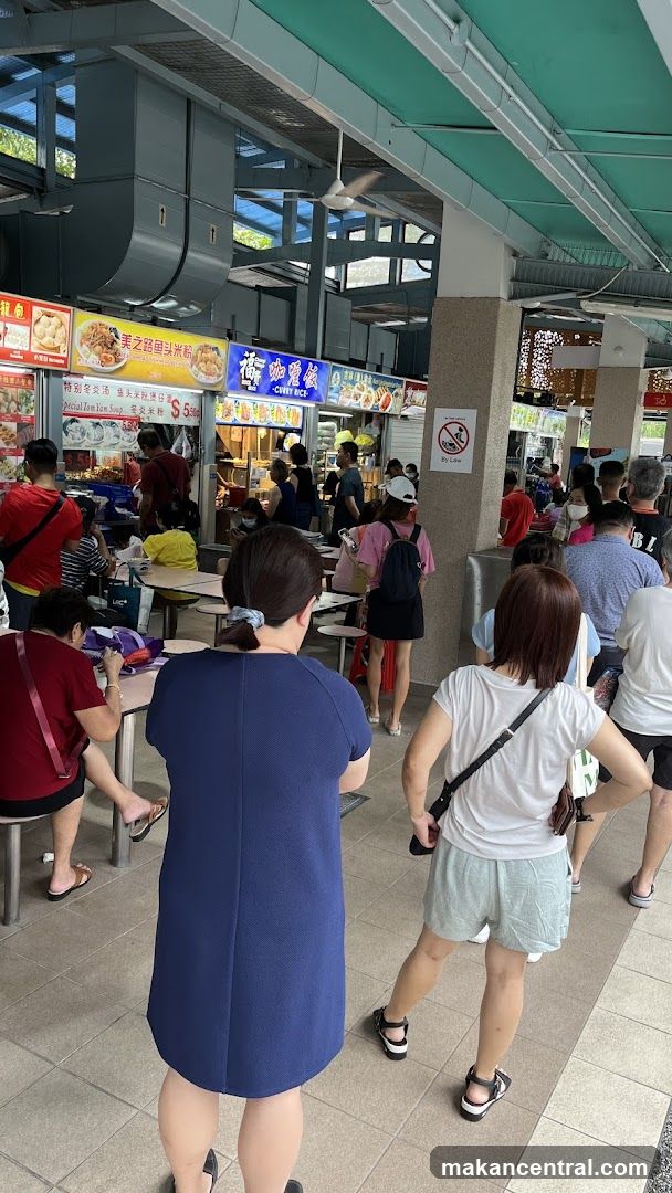 Food Stalls with Customers