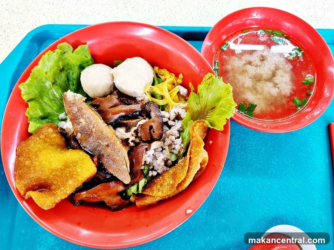 Noodles with Toppings and Soup