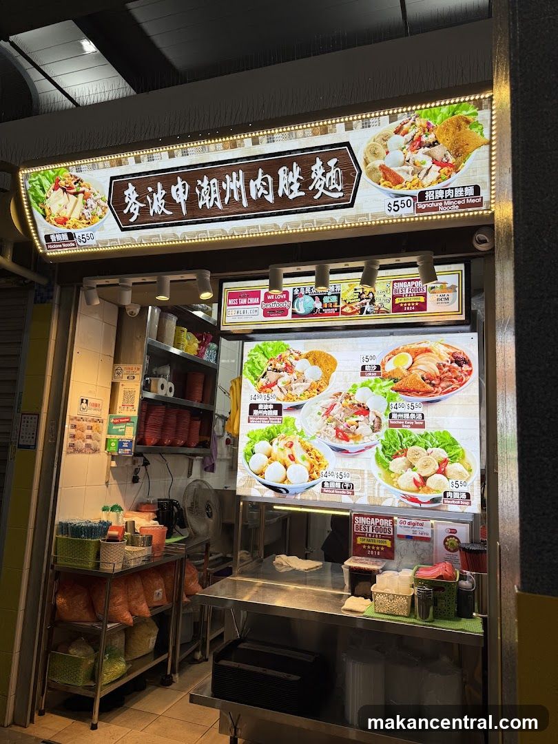 Food Stall with Menu Display