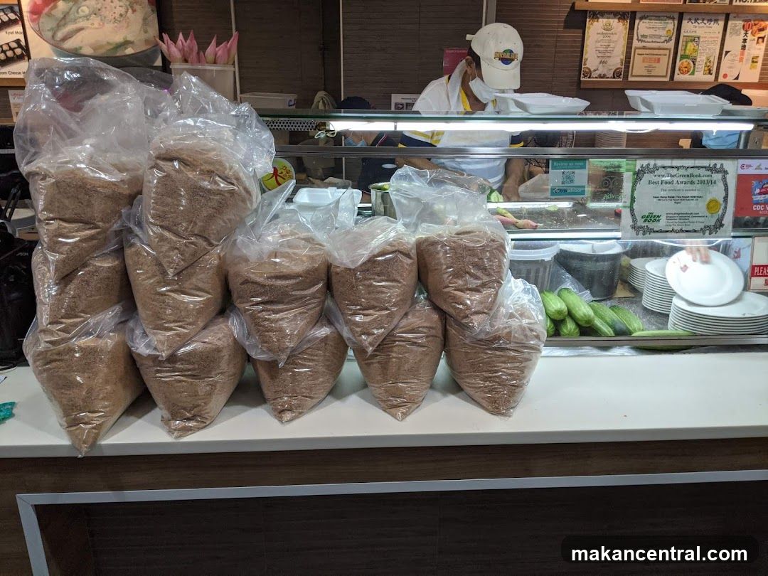 Bags of Ingredients at a Food Stall
