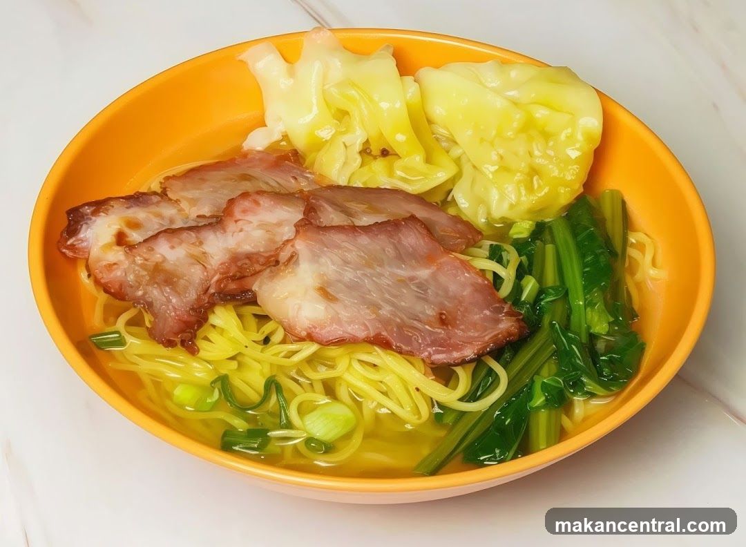 Noodle Soup with Char Siu and Wontons