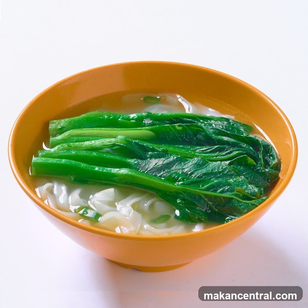 Noodle Soup with Greens