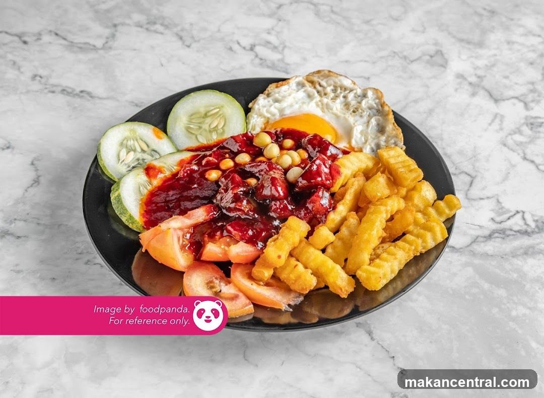 Savory Dish with Fries and Egg