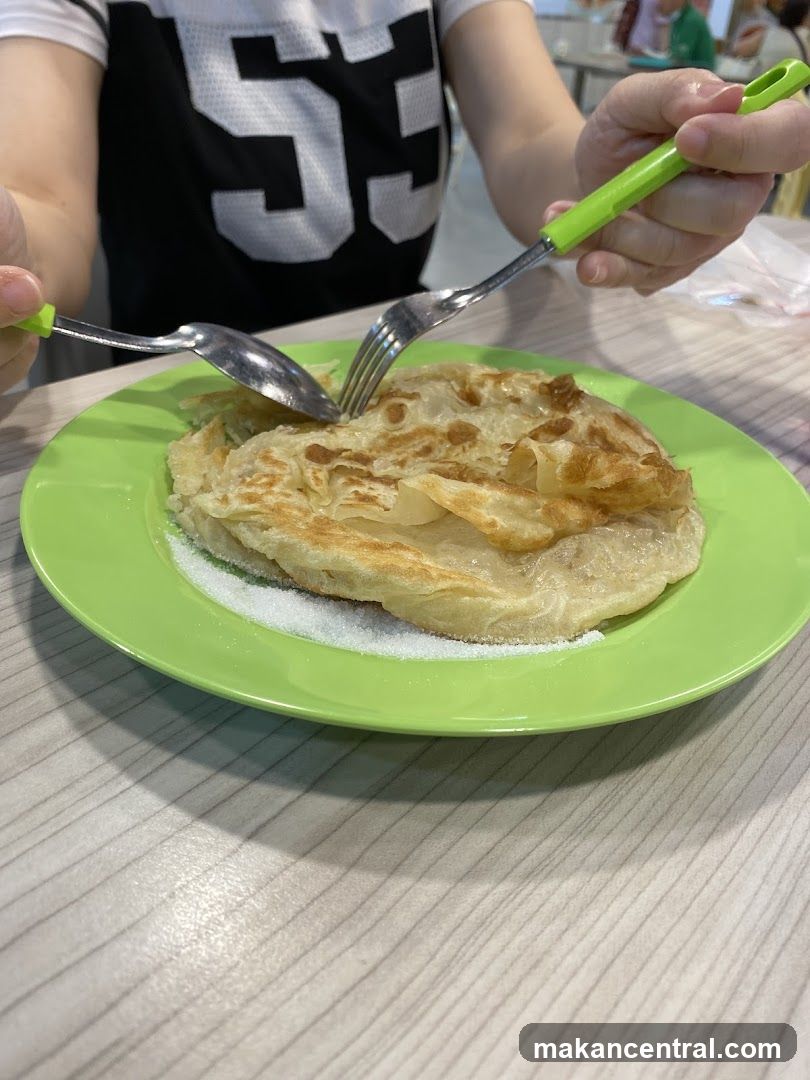 Roti Canai with Sugar