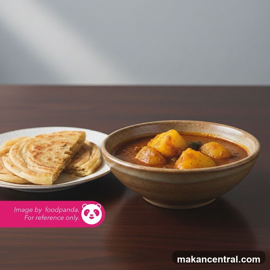 Roti Canai with Potato Curry
