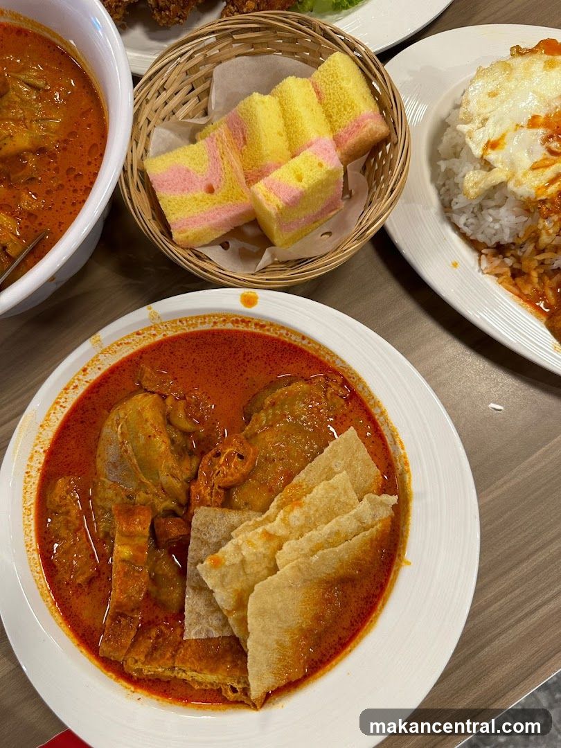 Curry Dishes and Cake