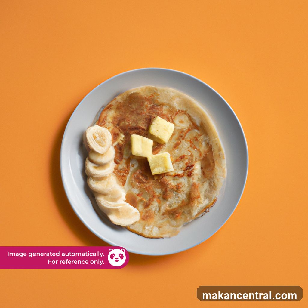 Roti with Banana and Butter