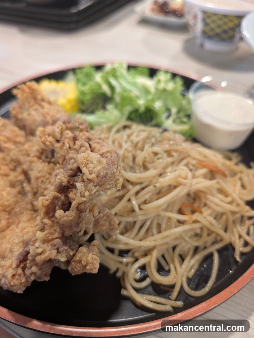 Fried Chicken and Pasta