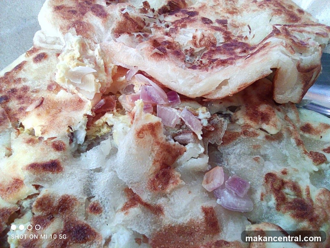 Roti Canai with Onions and Egg