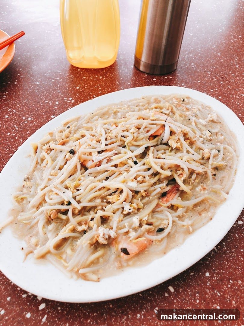 Plate of Noodles with Shrimp