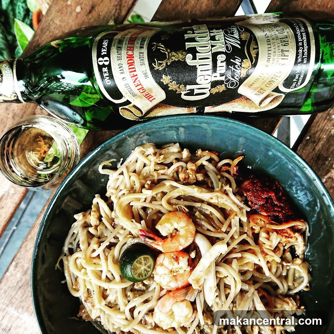 Noodles with Shrimp and Scotch Whisky