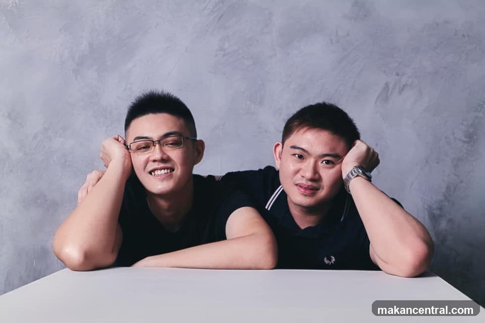 Two men posing for a photo