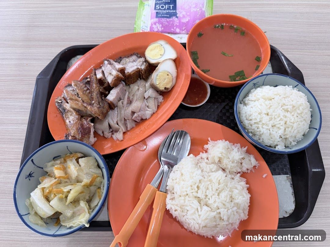 Hainanese Chicken Rice Platter