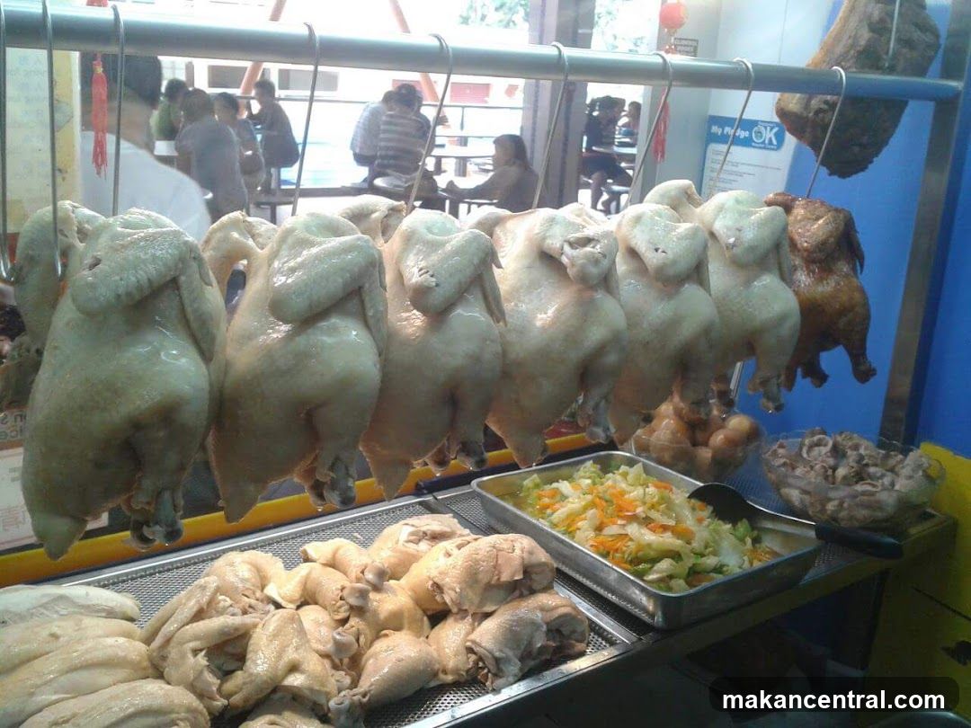 Hanging Chickens and Side Dishes